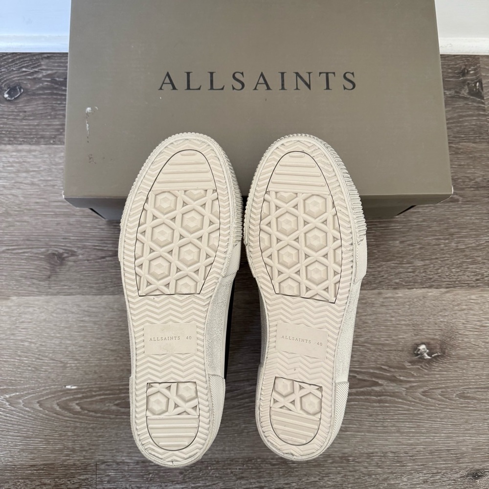 AllSaints Dumont Leather High Top Sneaker US7 - Picture 9 of 12